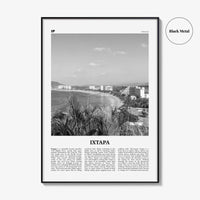 Ixtapa Print Black and White, Ixtapa Wall Art, Ixtapa Poster, Ixtapa Photo, Ixtapa Wall Décor, Ixtapa Map, Mexico