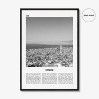 Izmir Print Black and White, Izmir Wall Art, Izmir Poster, Izmir Photo, Izmir Wall Décor, İzmir, Turkey, Aegean