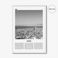 Izmir Print Black and White, Izmir Wall Art, Izmir Poster, Izmir Photo, Izmir Wall Décor, İzmir, Turkey, Aegean
