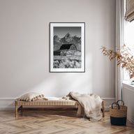 Jackson Hole Photo B&W Poster