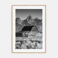 Jackson Hole Photo B&W Poster