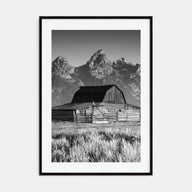 Jackson Hole Photo B&W Poster