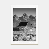 Jackson Hole Photo B&W Poster