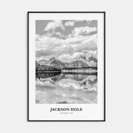 Jackson Hole Portrait B&W Poster