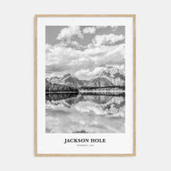 Jackson Hole Portrait B&W Poster