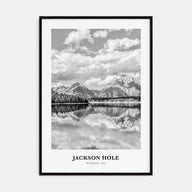 Jackson Hole Portrait B&W Poster