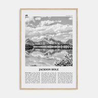 Jackson Hole Travel B&W Poster