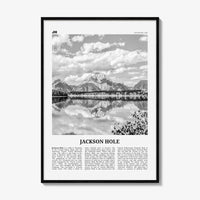 Jackson Hole Print Black and White, Jackson Hole Wall Art, Jackson Hole Poster, Jackson Hole Photo, Wyoming, USA, United States
