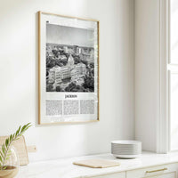 Jackson Print Black and White Mississippi No 1, Jackson Wall Art, Jackson Poster, Jackson Photo, Jackson Map, United States
