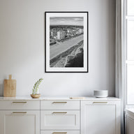 Jacksonville Beach Photo B&W Poster