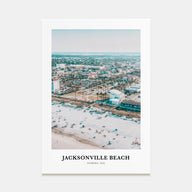 Jacksonville Beach Portrait Color Poster