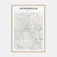 Jacksonville Map Portrait Poster