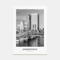 Jacksonville Portrait B&W No 1 Poster