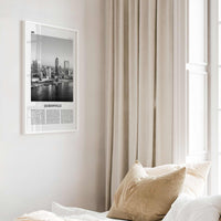 Jacksonville Print Black and White No 1, Jacksonville Wall Art, Jacksonville Poster, North Carolina, USA, United States, North America