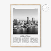 Jacksonville Print Black and White No 1, Jacksonville Wall Art, Jacksonville Poster, North Carolina, USA, United States, North America