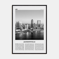 Jacksonville Travel B&W No 1 Poster