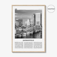 Jacksonville Print Black and White No 3, Jacksonville Wall Art, Jacksonville Poster, North Carolina, USA, United States, North America