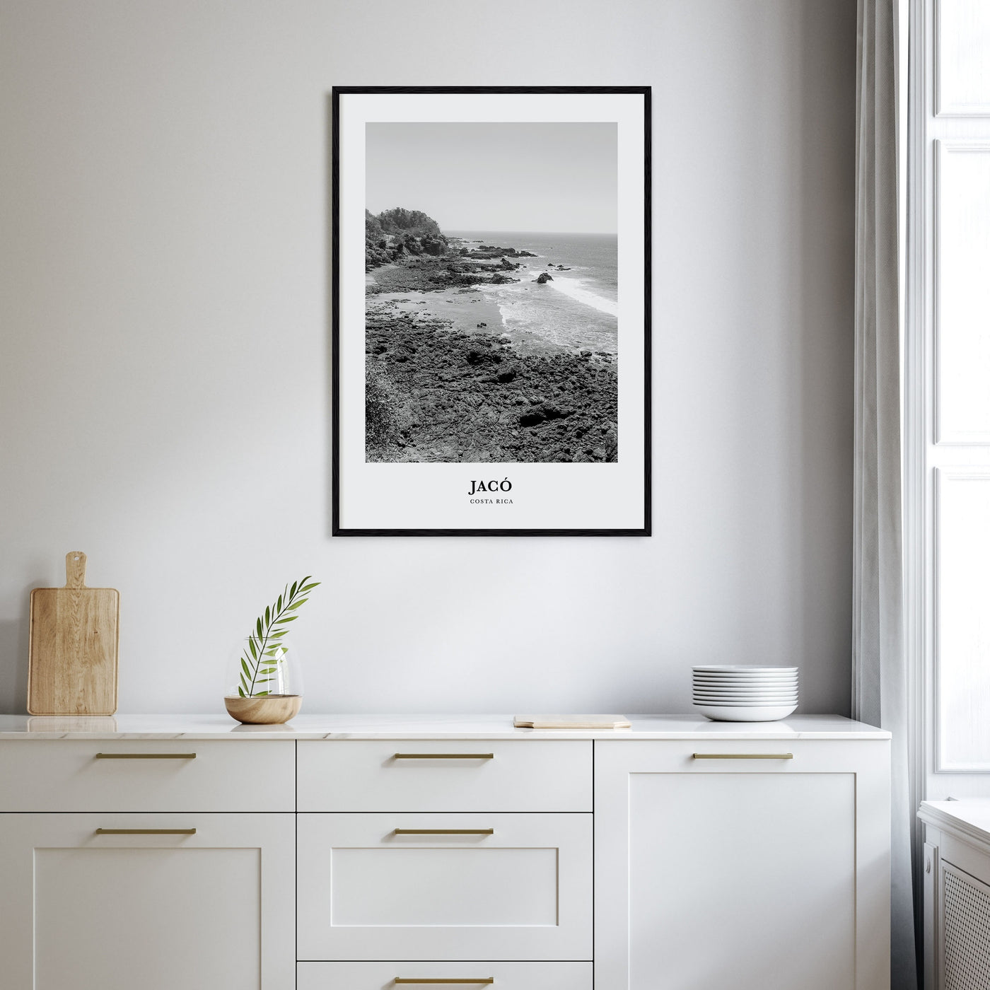 Jacó Portrait B&W Poster