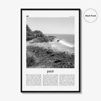 Jaco Print Black and White, Jaco Wall Art, Jaco Poster, Jaco Photo, Jaco Wall Décor, Jaco Map, Costa Rica