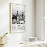 Jaen Print Black and White, Jaen Wall Art, Jaen Poster, Jaen Photo, Jaen Wall Décor, Jaen Map, Spain