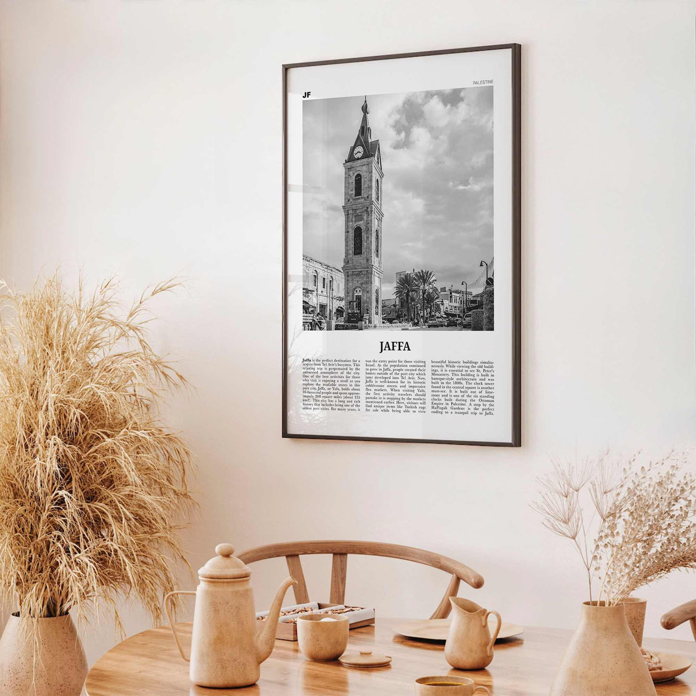 Jaffa Print Black and White, Jaffa Wall Art, Jaffa Poster, Jaffa Photo, Jaffa Wall Décor, Jaffa Map, Palestine