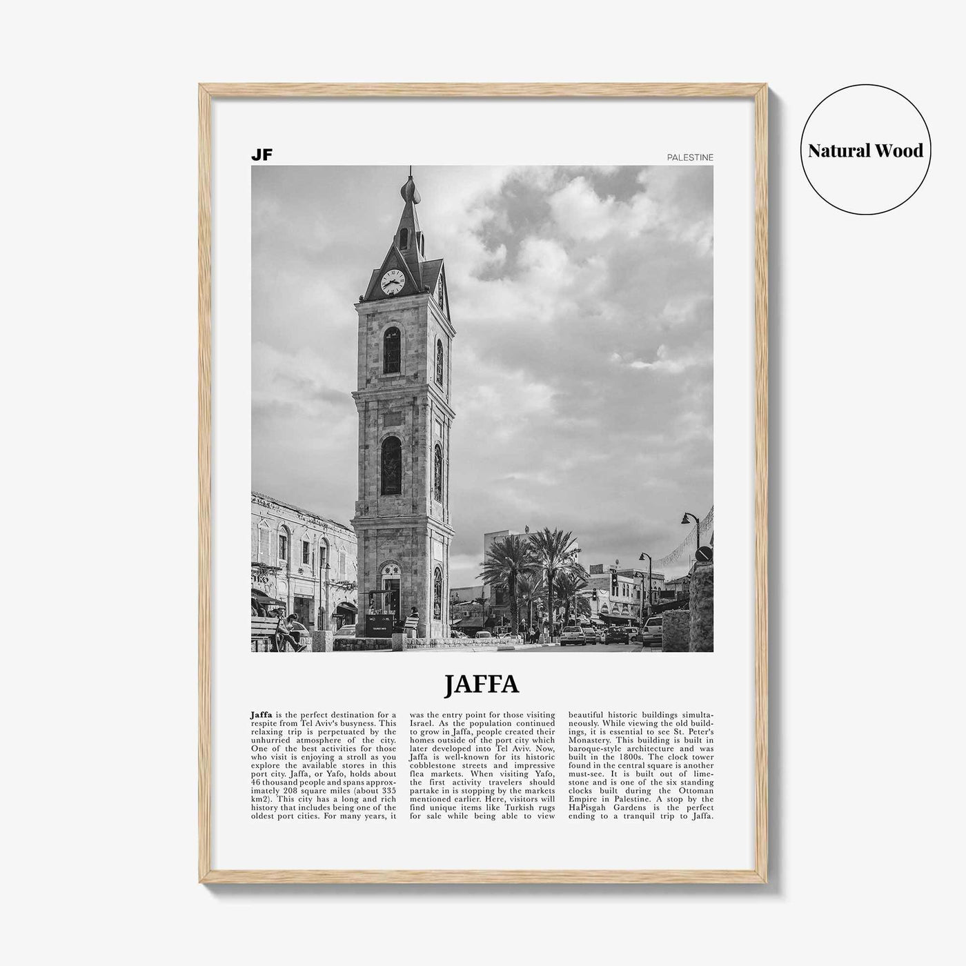 Jaffa Print Black and White, Jaffa Wall Art, Jaffa Poster, Jaffa Photo, Jaffa Wall Décor, Jaffa Map, Palestine