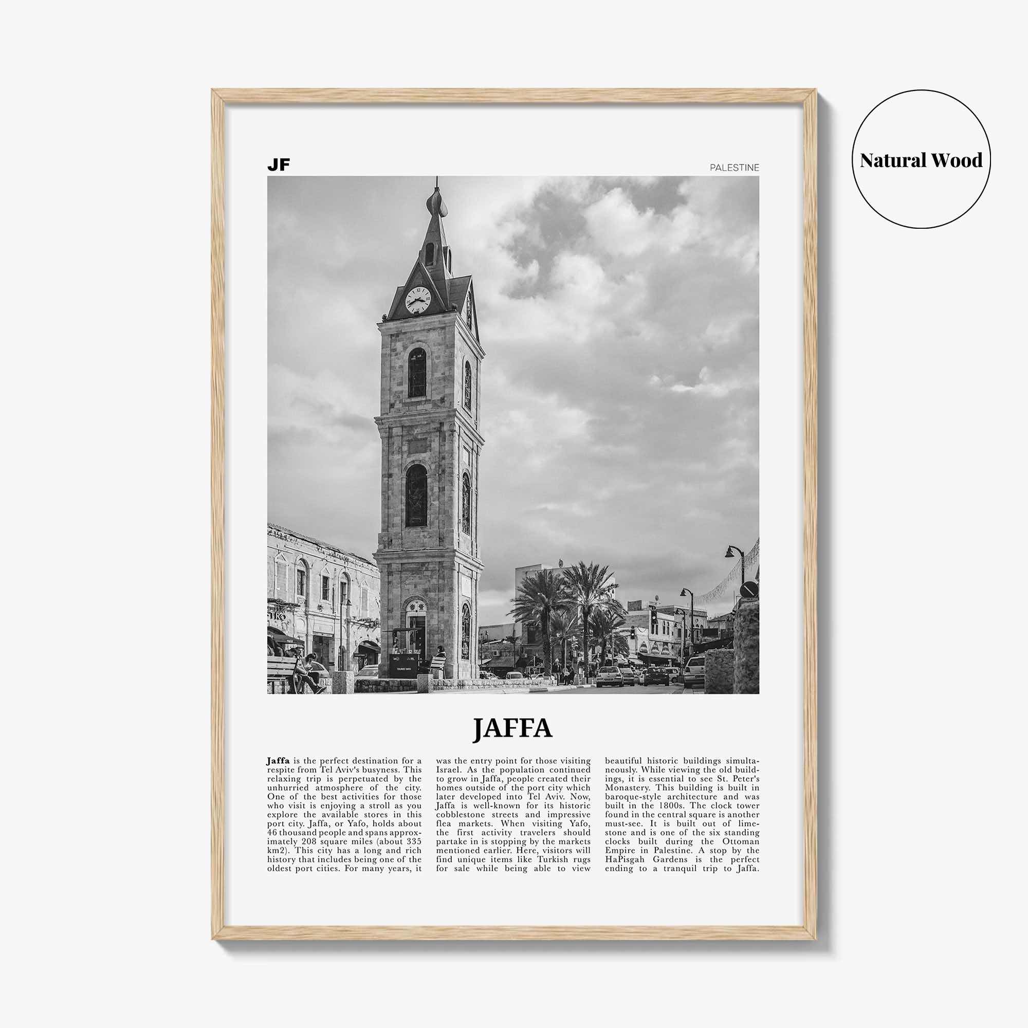 Jaffa Print Black and White, Jaffa Wall Art, Jaffa Poster, Jaffa Photo, Jaffa Wall Décor, Jaffa Map, Palestine