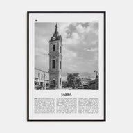Jaffa Travel B&W Poster