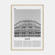 Jaipur Travel B&W Poster