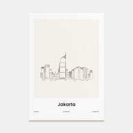 Jakarta Drawn Poster
