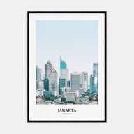 Jakarta Portrait Color Poster