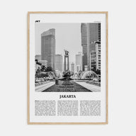 Jakarta Travel B&W No 1 Poster