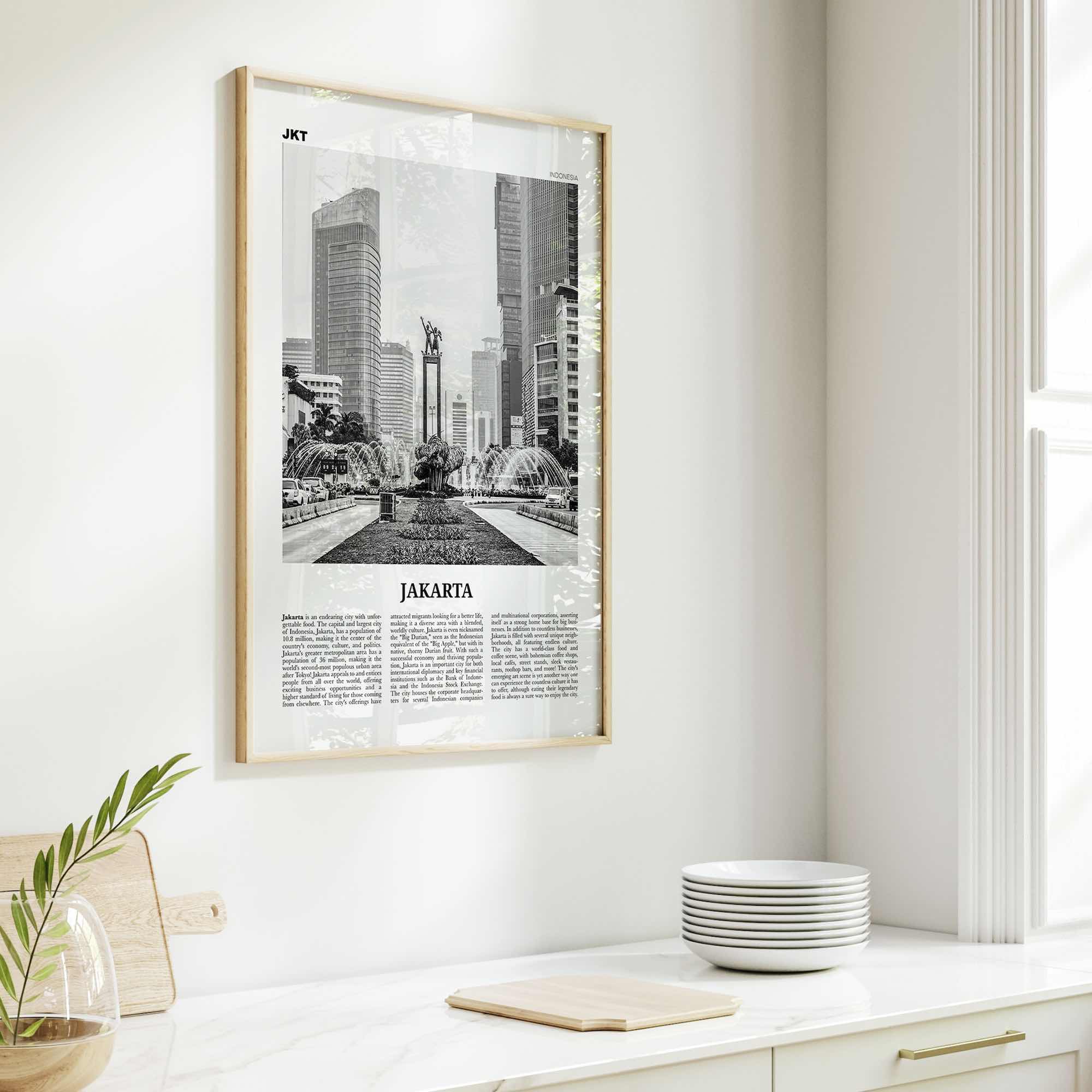 Jakarta Print Black and White No 1, Jakarta Wall Art, Jakarta Poster, Jakarta Photo, Jakarta Wall Decor, City Art Print, Indonesia, Asia