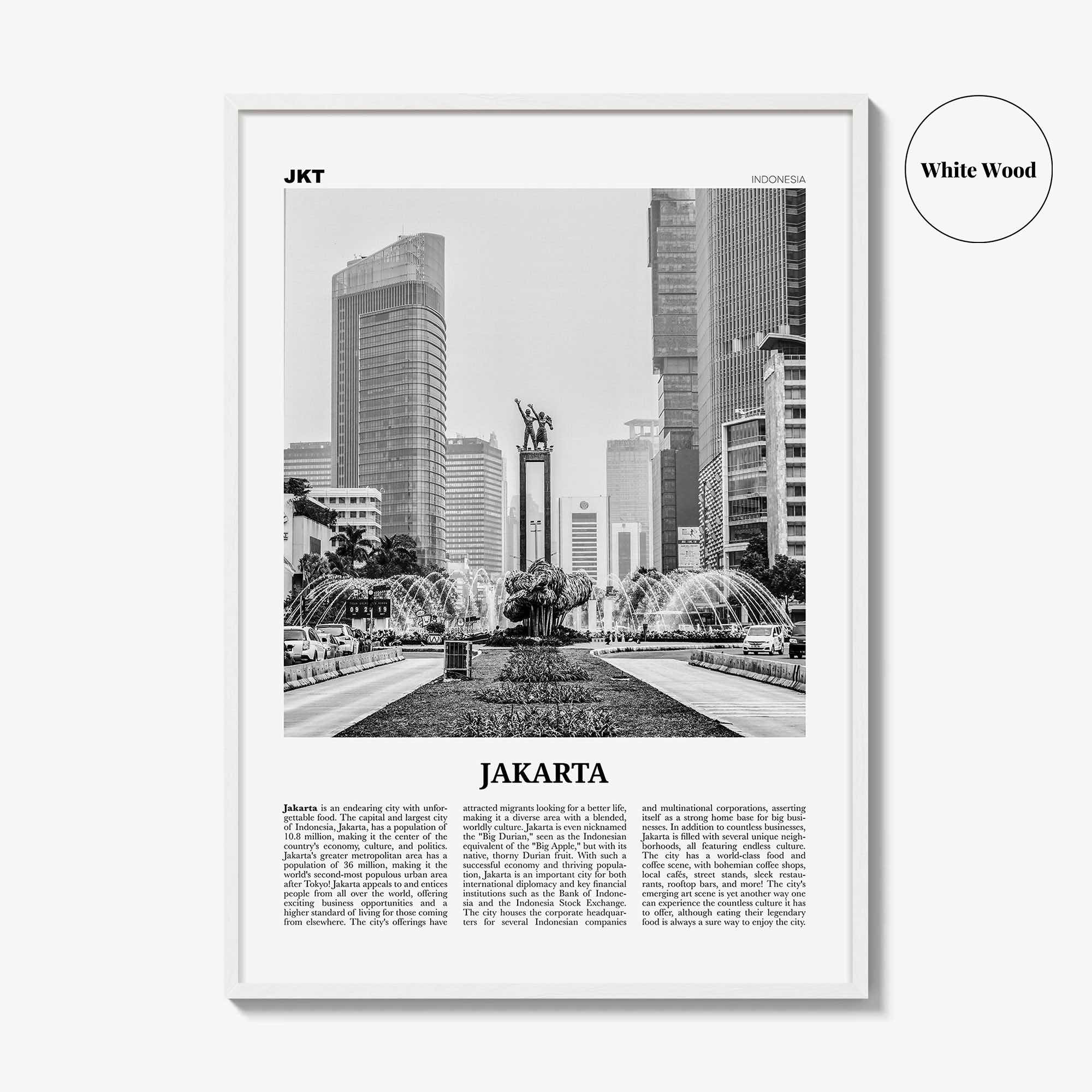 Jakarta Print Black and White No 1, Jakarta Wall Art, Jakarta Poster, Jakarta Photo, Jakarta Wall Decor, City Art Print, Indonesia, Asia