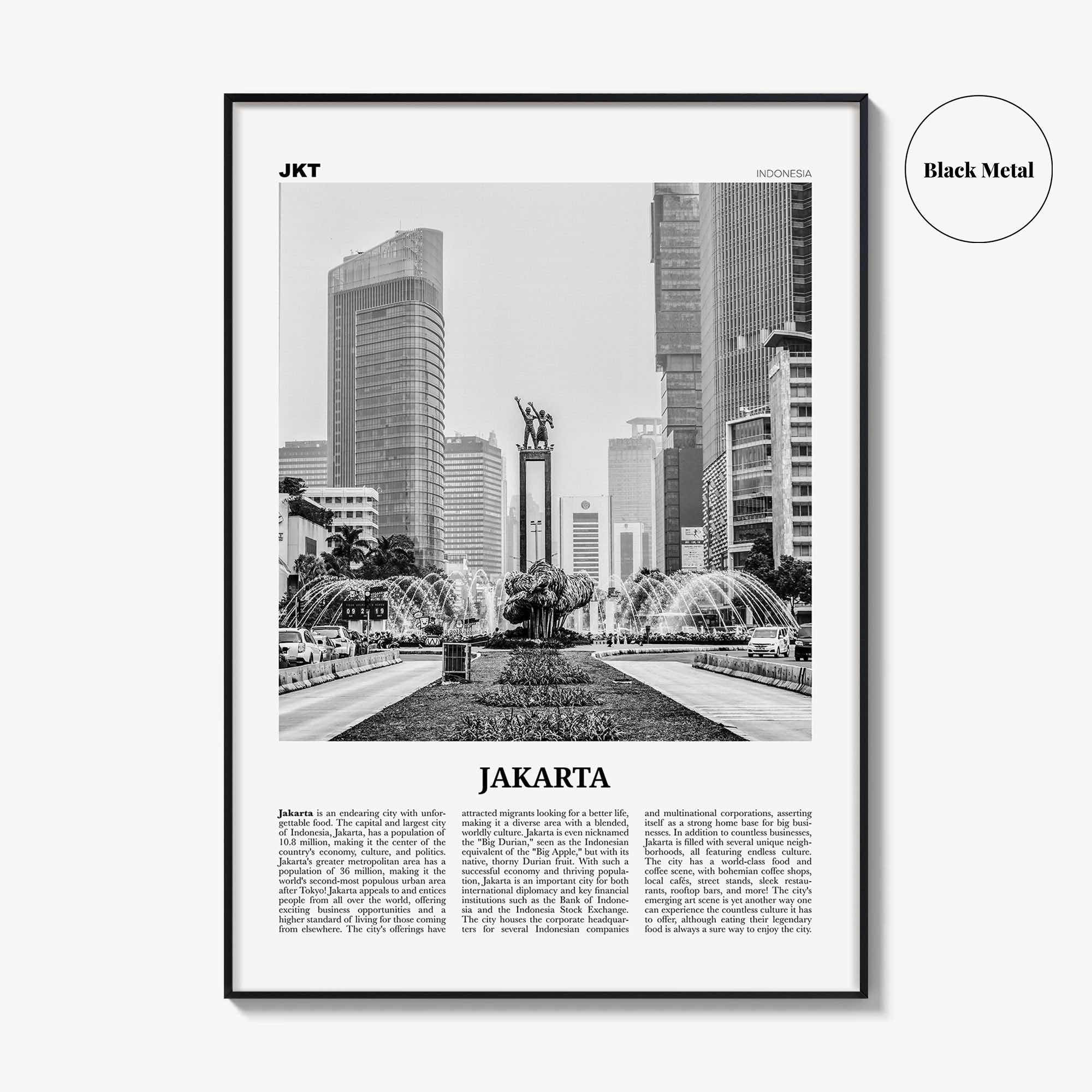 Jakarta Print Black and White No 1, Jakarta Wall Art, Jakarta Poster, Jakarta Photo, Jakarta Wall Decor, City Art Print, Indonesia, Asia