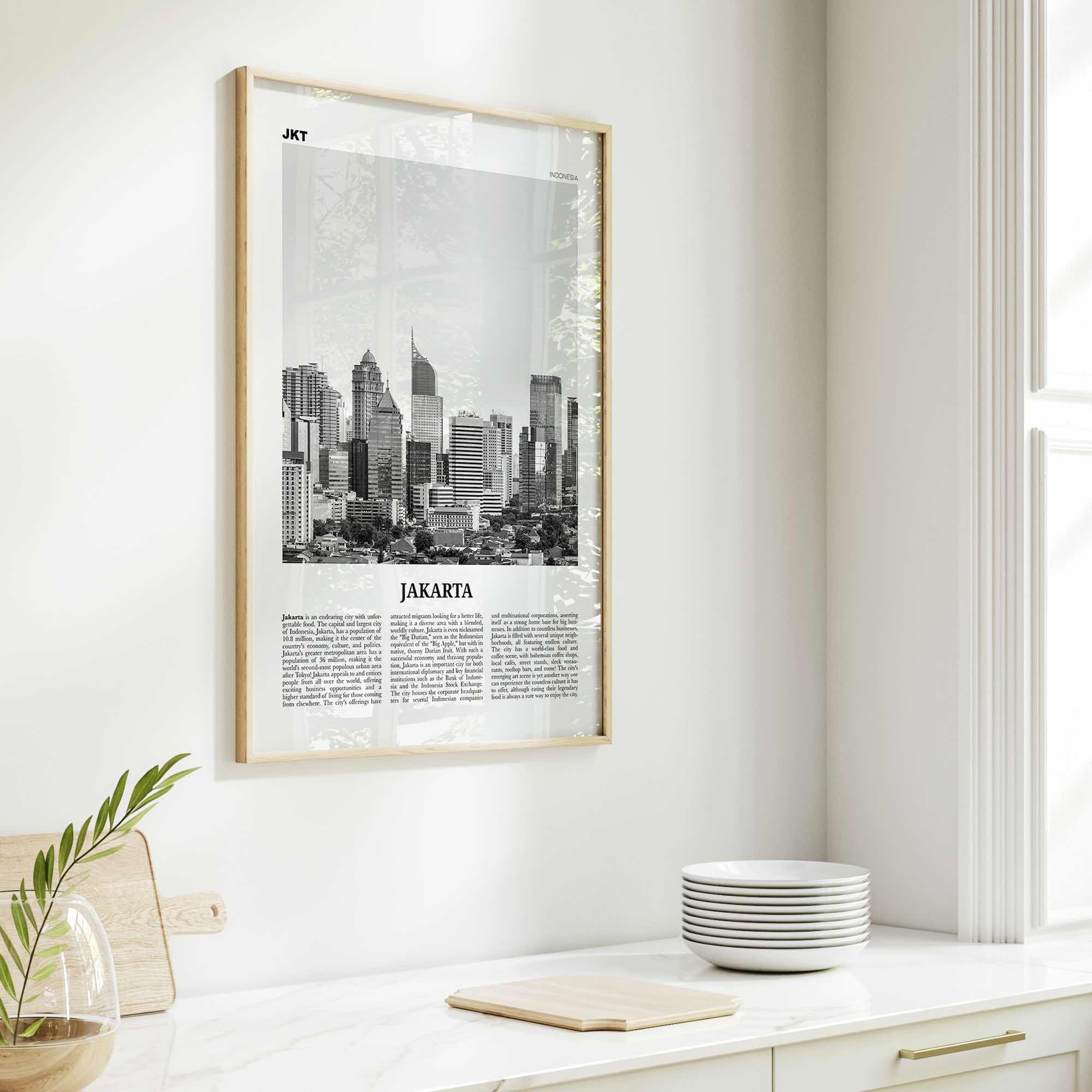 Jakarta Print Black and White No 2, Jakarta Wall Art, Jakarta Poster, Jakarta Photo, Jakarta Wall Decor, City Art Print, Indonesia, Asia