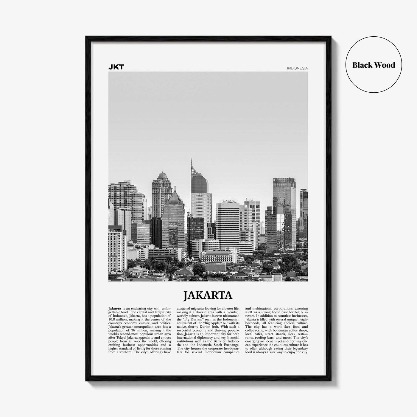 Jakarta Print Black and White No 2, Jakarta Wall Art, Jakarta Poster, Jakarta Photo, Jakarta Wall Decor, City Art Print, Indonesia, Asia