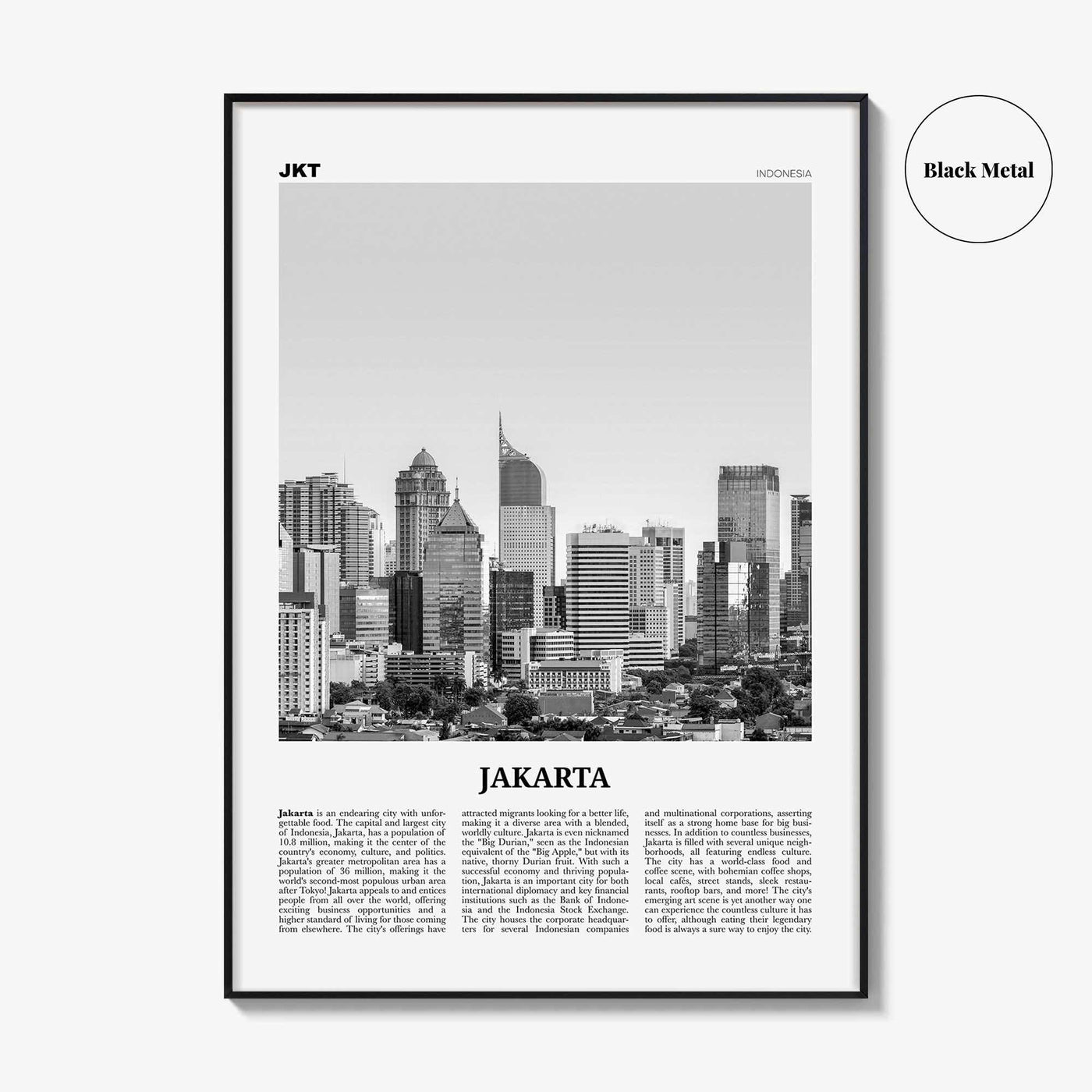 Jakarta Print Black and White No 2, Jakarta Wall Art, Jakarta Poster, Jakarta Photo, Jakarta Wall Decor, City Art Print, Indonesia, Asia