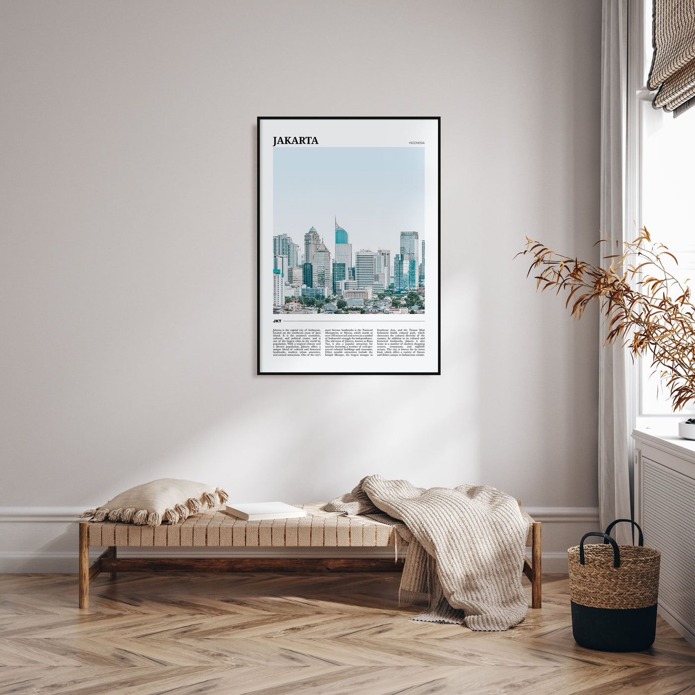 Jakarta Travel Color Poster