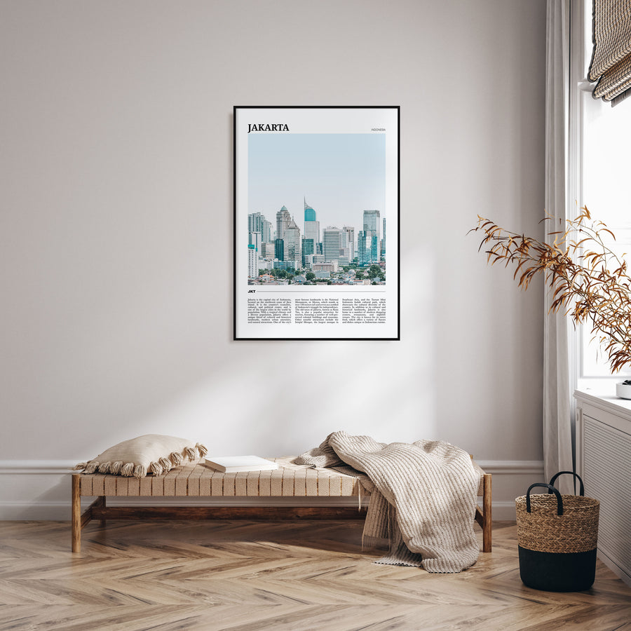 Jakarta Travel Color Poster