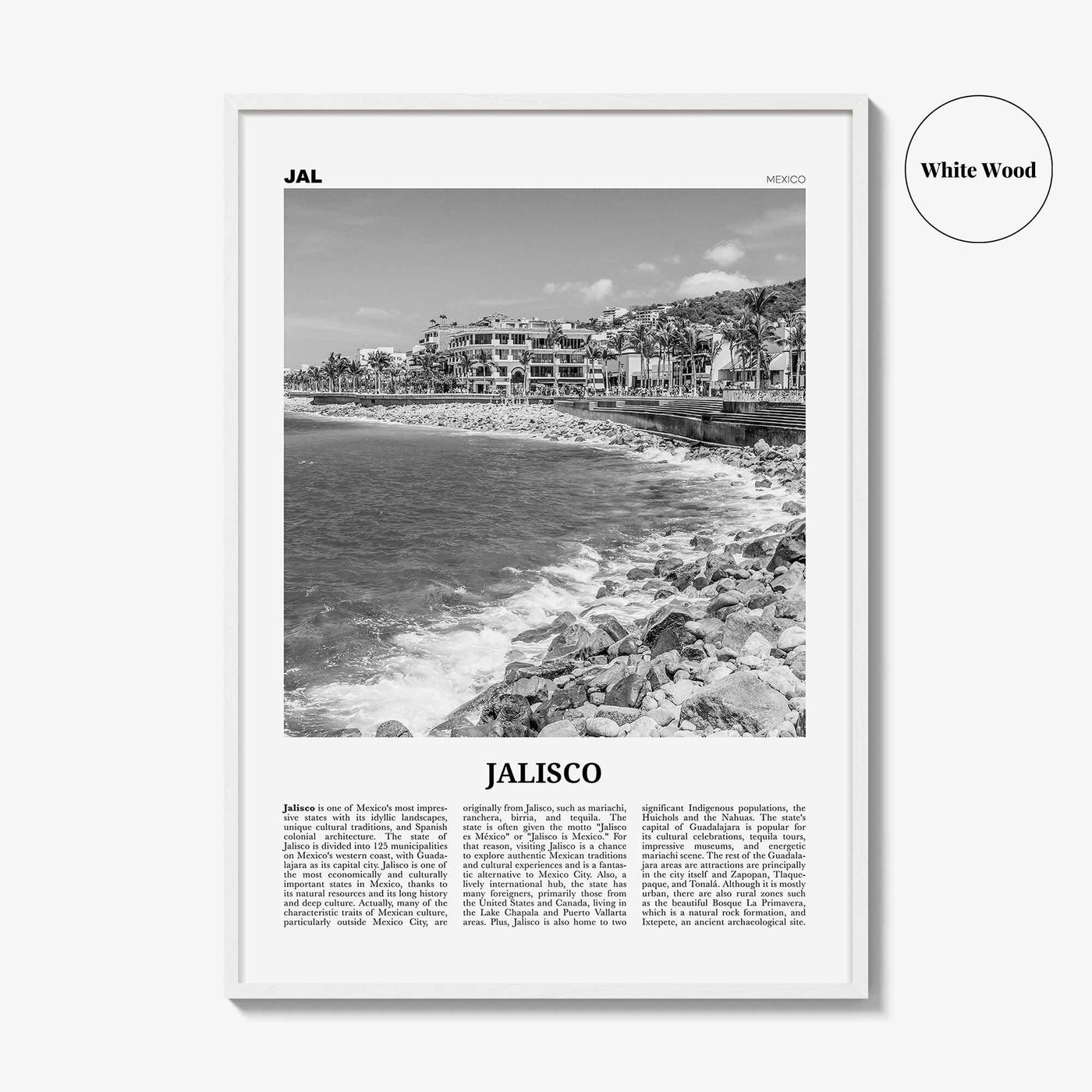 Jalisco Print Black and White No 1, Jalisco Wall Art, Jalisco Poster, Jalisco Photo, Jalisco Decor, Guadalajara, Puerto Vallarta, México