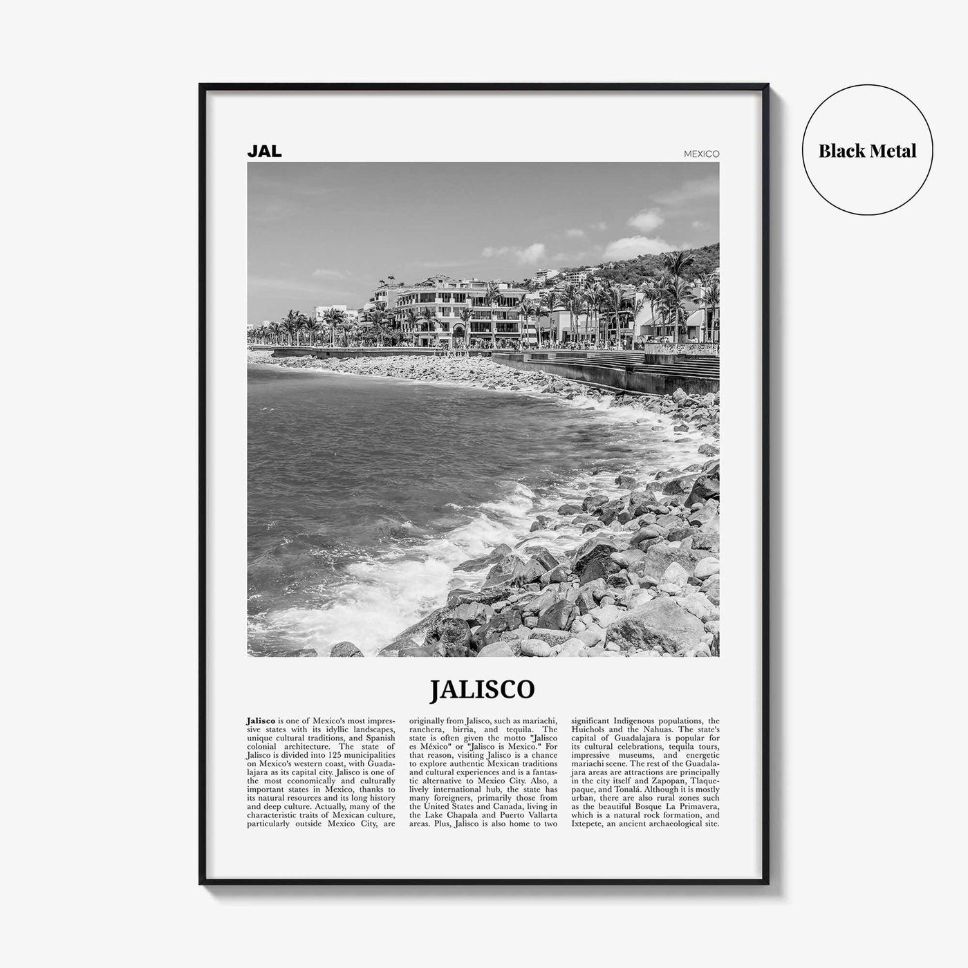 Jalisco Print Black and White No 1, Jalisco Wall Art, Jalisco Poster, Jalisco Photo, Jalisco Decor, Guadalajara, Puerto Vallarta, México