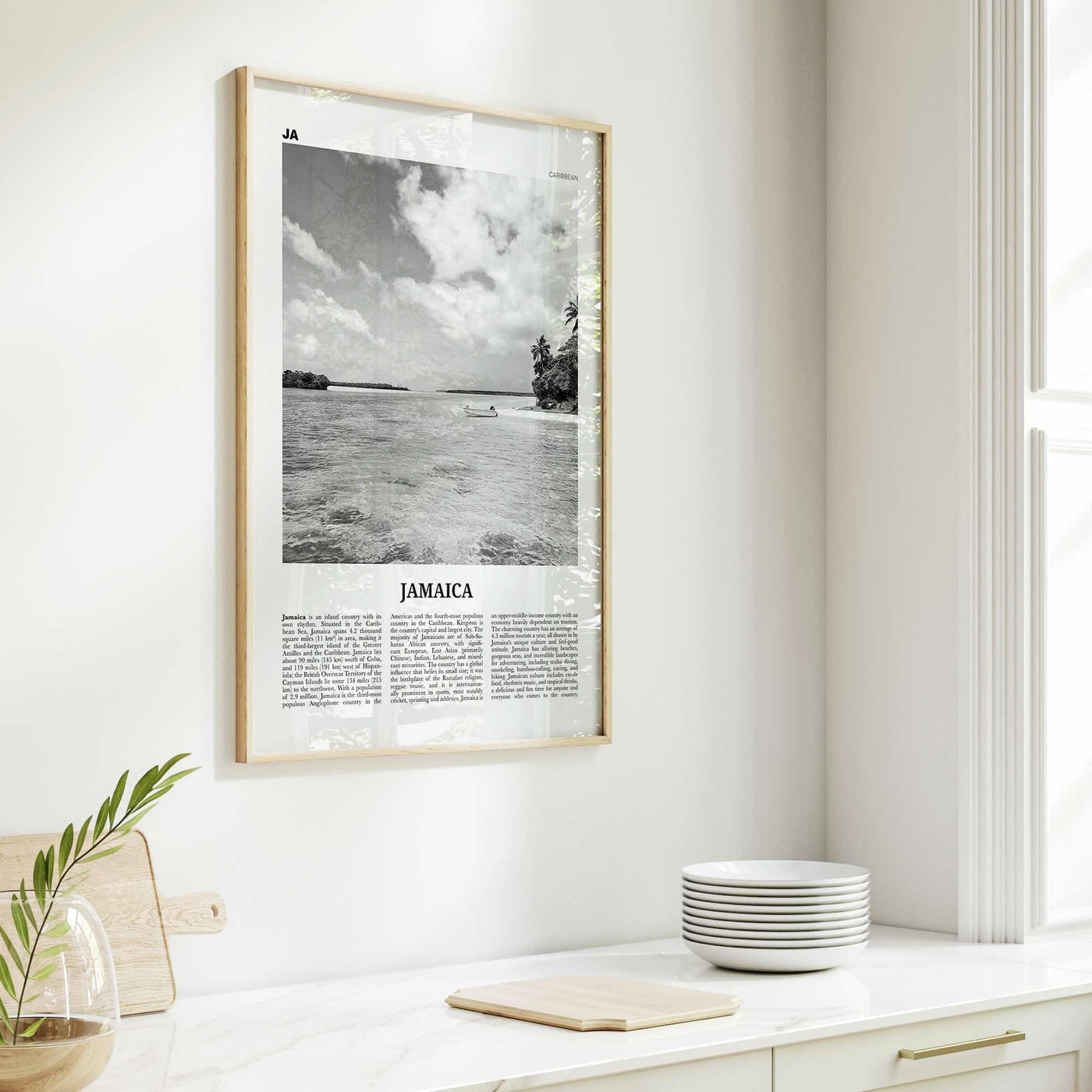 Jamaica Print Black and White No 1, Jamaica Wall Art, Jamaica Poster, Jamaica Photo, Jamaica Wall Decor, Kingston, Caribbean