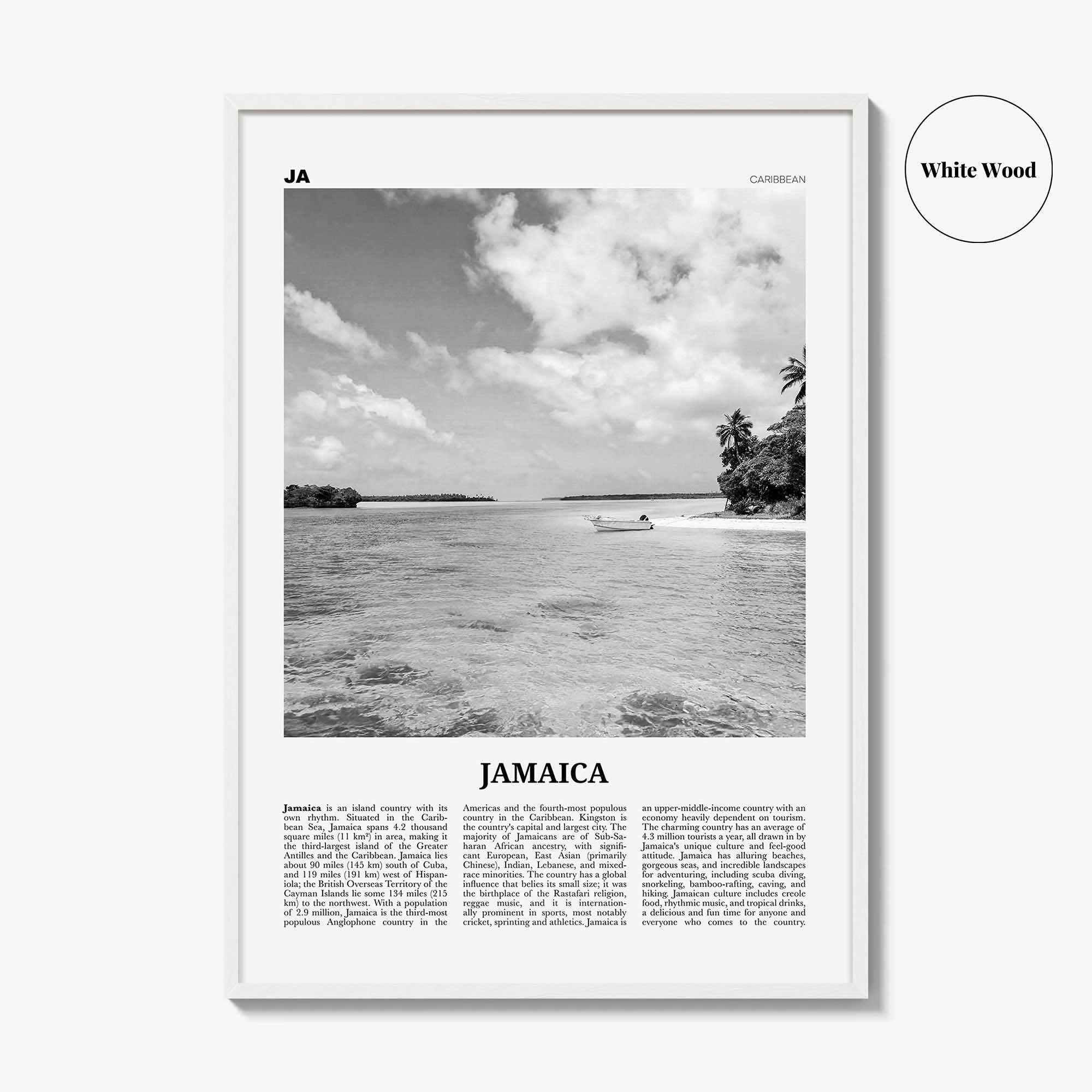 Jamaica Print Black and White No 1, Jamaica Wall Art, Jamaica Poster, Jamaica Photo, Jamaica Wall Decor, Kingston, Caribbean
