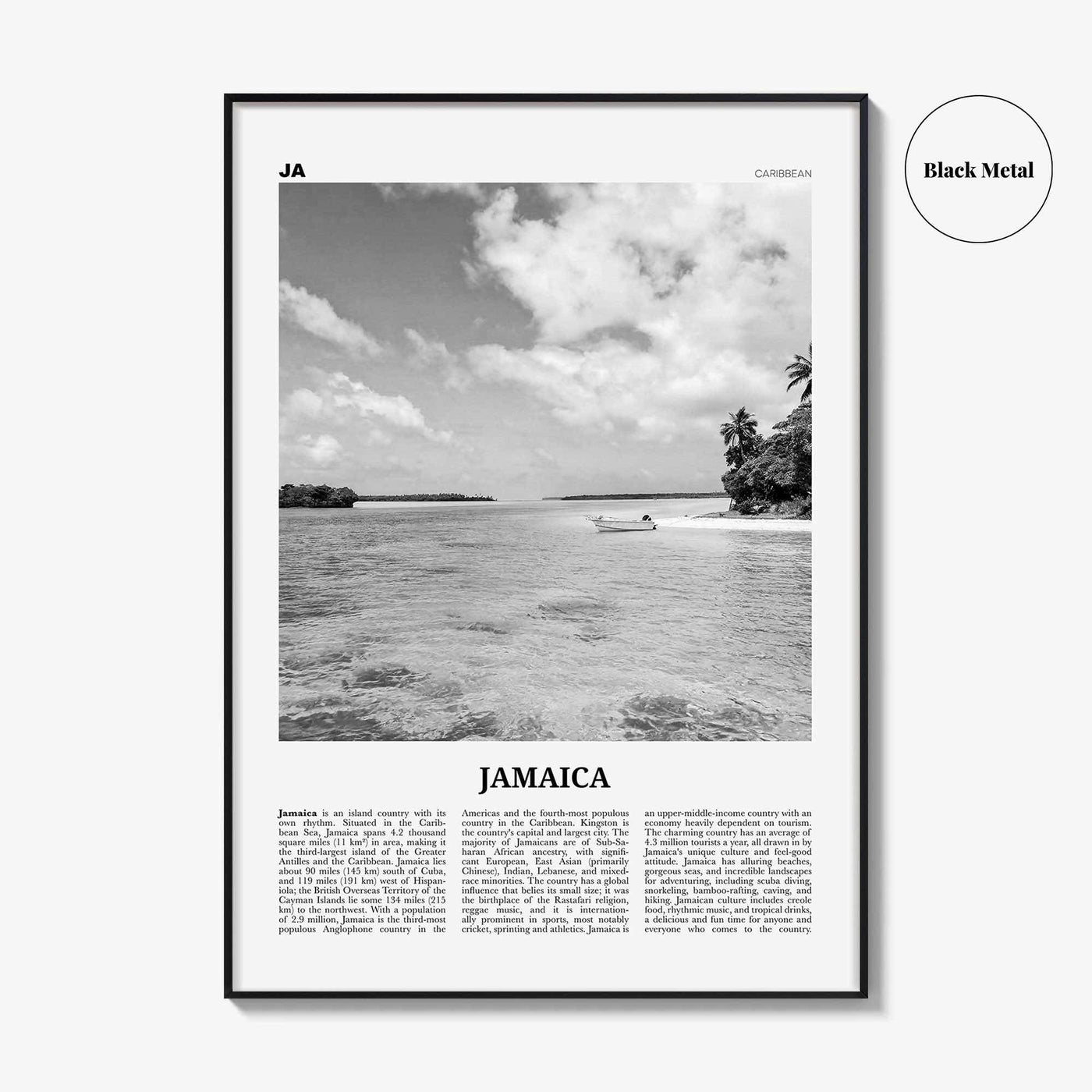 Jamaica Print Black and White No 1, Jamaica Wall Art, Jamaica Poster, Jamaica Photo, Jamaica Wall Decor, Kingston, Caribbean