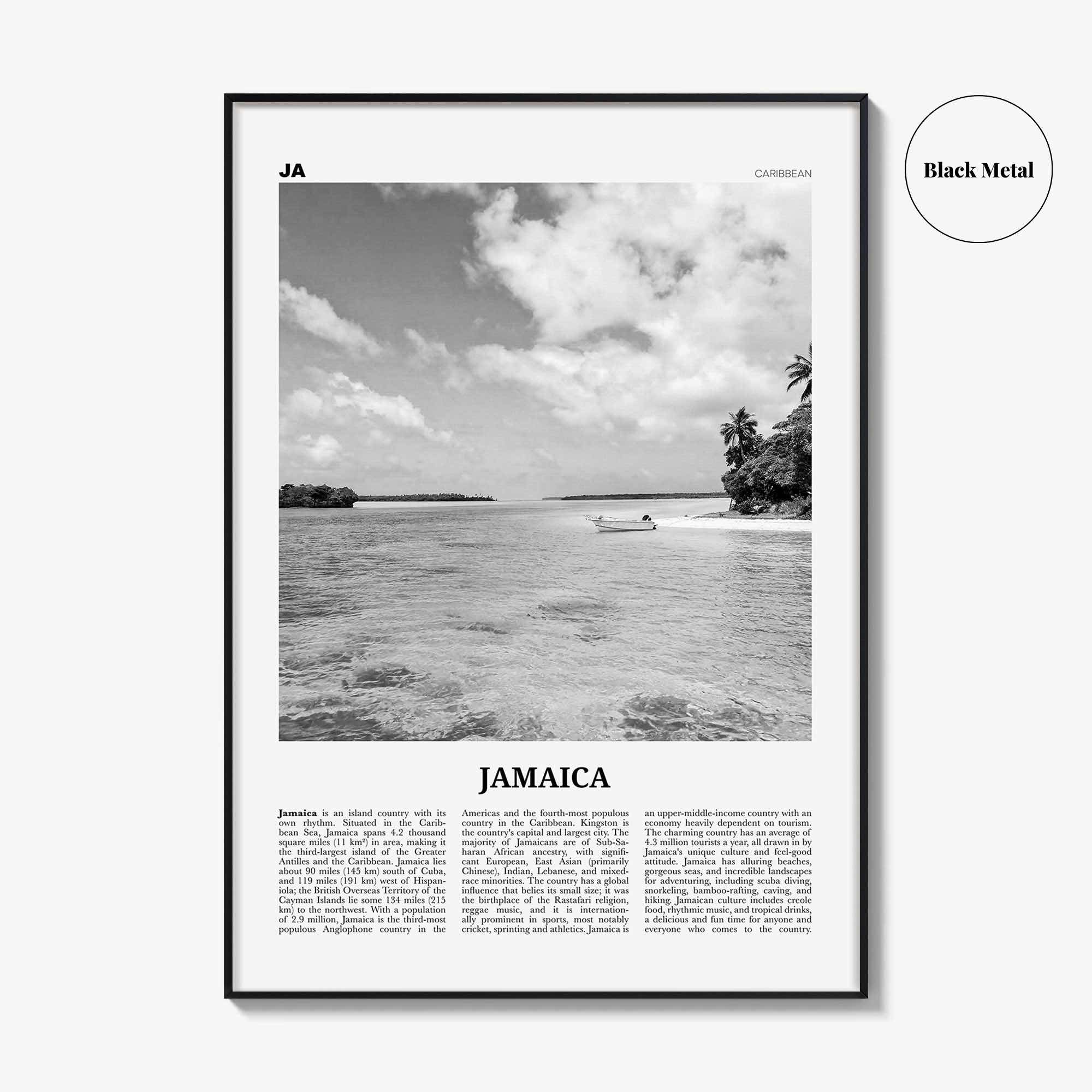 Jamaica Print Black and White No 1, Jamaica Wall Art, Jamaica Poster, Jamaica Photo, Jamaica Wall Decor, Kingston, Caribbean