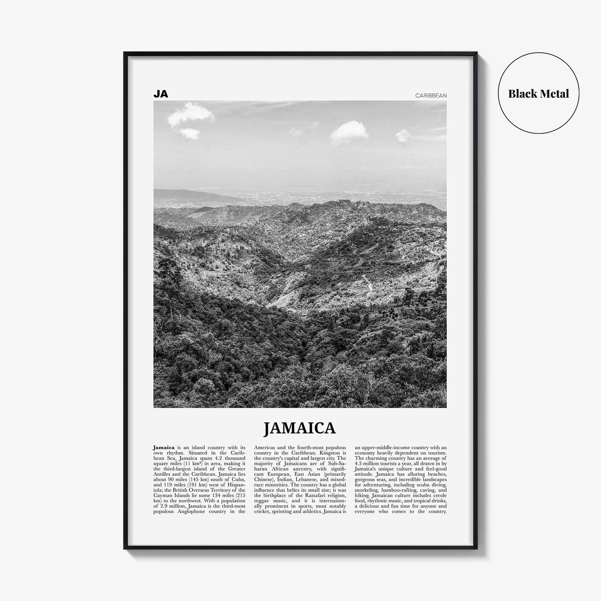 Jamaica Print Black and White No 2, Jamaica Wall Art, Jamaica Poster, Jamaica Photo, Jamaica Wall Decor, Kingston, Caribbean