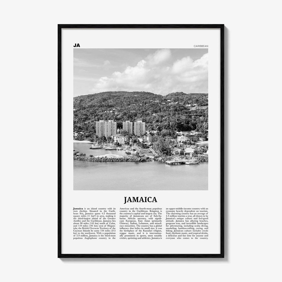 Jamaica Print Black and White No 3, Jamaica Wall Art, Jamaica Poster, Jamaica Photo, Jamaica Wall Decor, City Art Print, Kingston, Caribbean