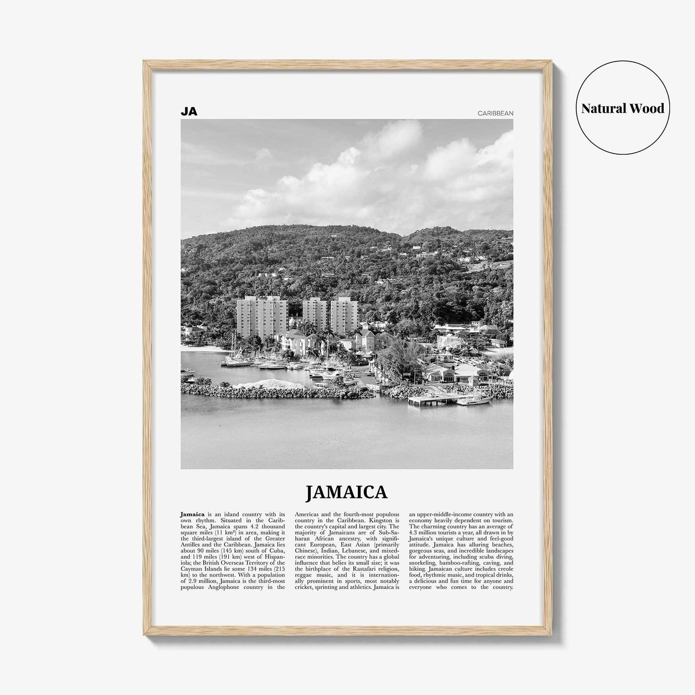 Jamaica Print Black and White No 3, Jamaica Wall Art, Jamaica Poster, Jamaica Photo, Jamaica Wall Decor, City Art Print, Kingston, Caribbean