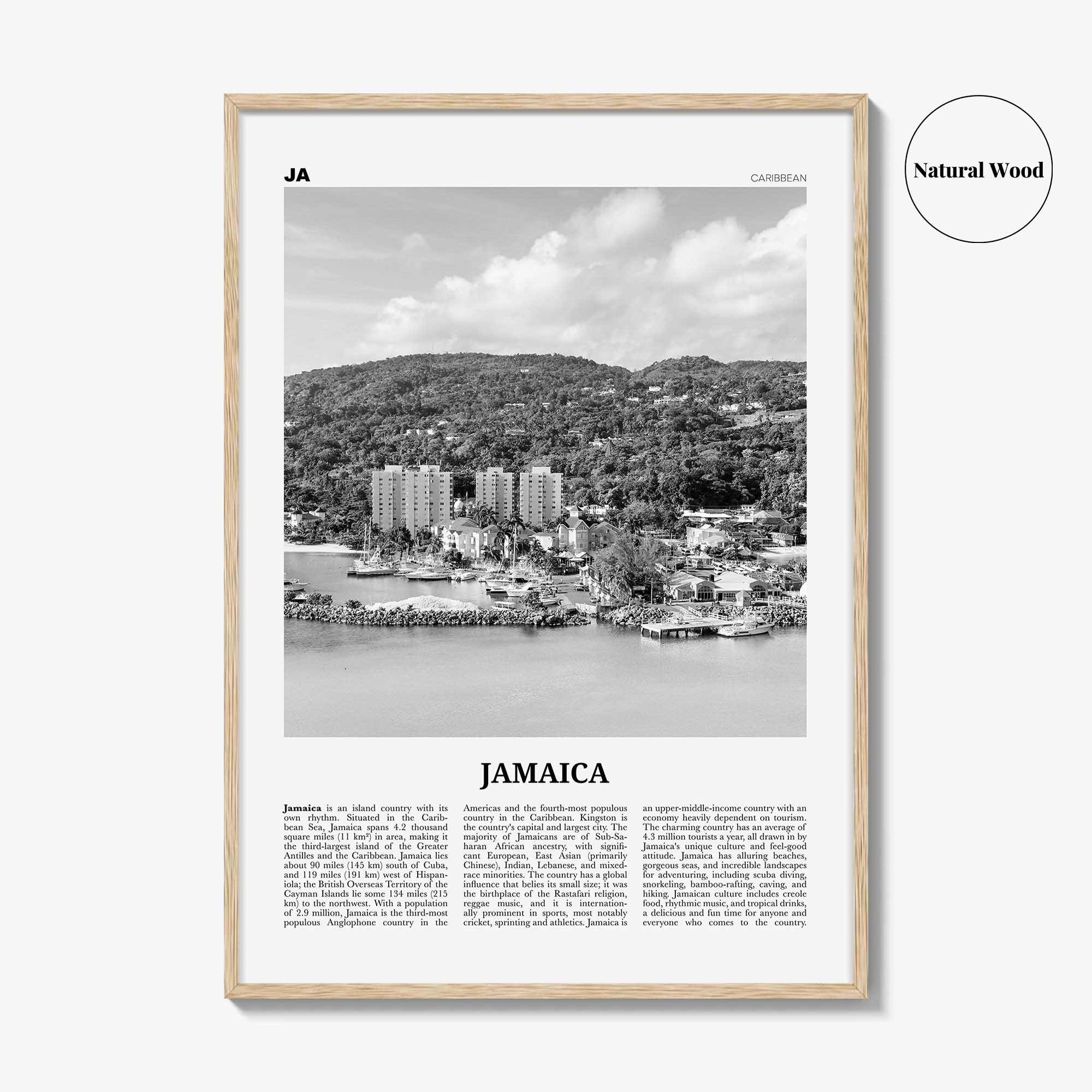 Jamaica Print Black and White No 3, Jamaica Wall Art, Jamaica Poster, Jamaica Photo, Jamaica Wall Decor, City Art Print, Kingston, Caribbean